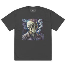 Load image into Gallery viewer, Alternative Skull of a skeleton smoking a lit cigerette