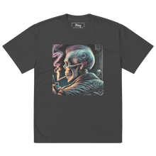 Load image into Gallery viewer, Alternative Skull of a skeleton smoking a lit cigerette v2