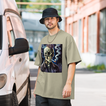 Load image into Gallery viewer, Alternative Skull of a skeleton smoking a lit cigerette